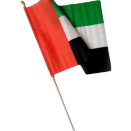 UAE Wooden Hand Flag A4 NDSD 24 - Sign and Display UAE