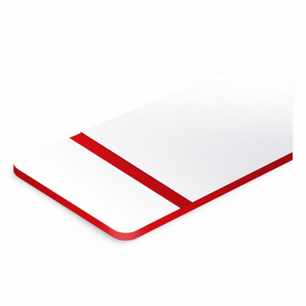 Engraving Sheet Regular -White- Red - Sign and Display UAE