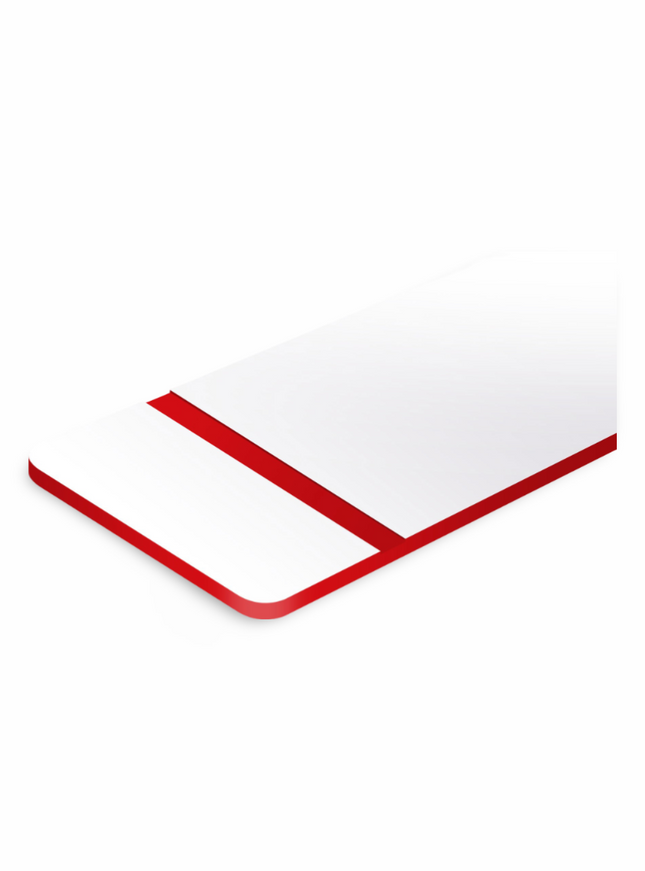 Engraving Sheet Regular -White- Red - Sign and Display UAE