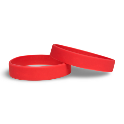 Silicon Wrist Band - Red - Sign and Display UAE