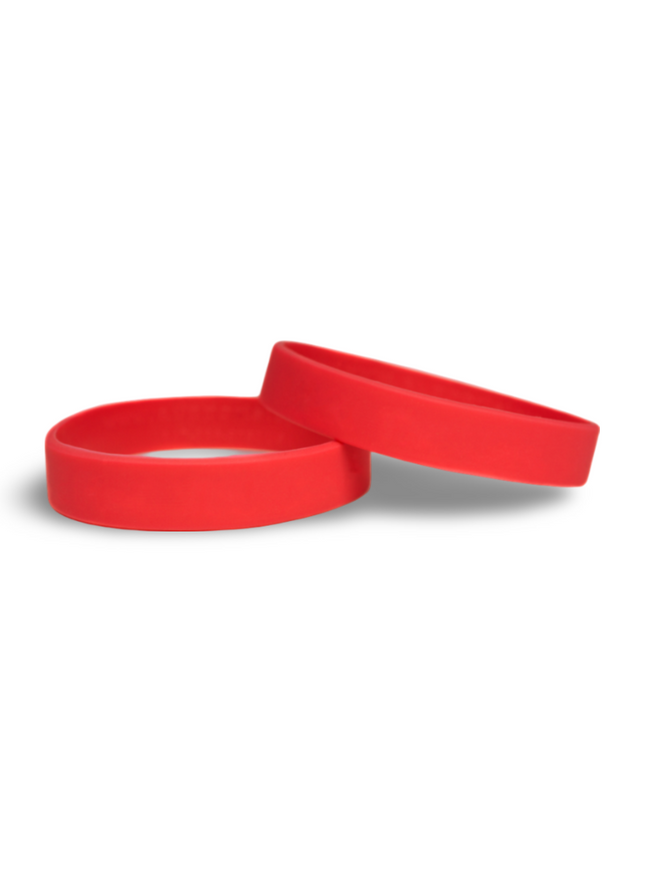 Silicon Wrist Band - Red - Sign and Display UAE