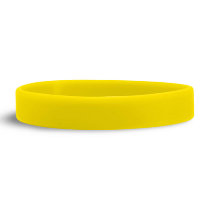 Silicon Wrist Band - Yellow - Sign and Display UAE