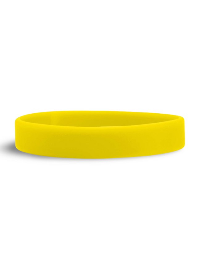 Silicon Wrist Band - Yellow - Sign and Display UAE