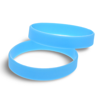 Silicon Wrist Band - Light Blue - Sign and Display UAE