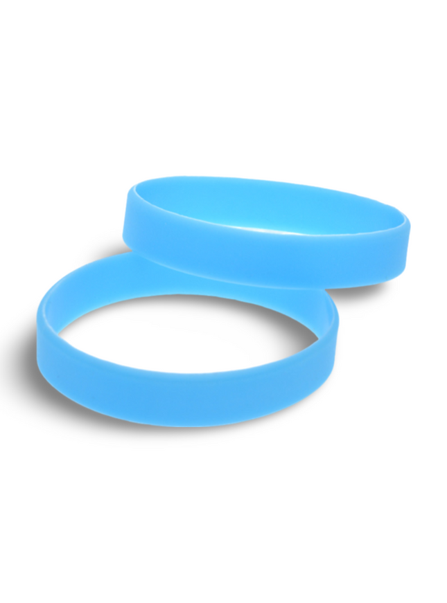 Silicon Wrist Band - Light Blue - Sign and Display UAE