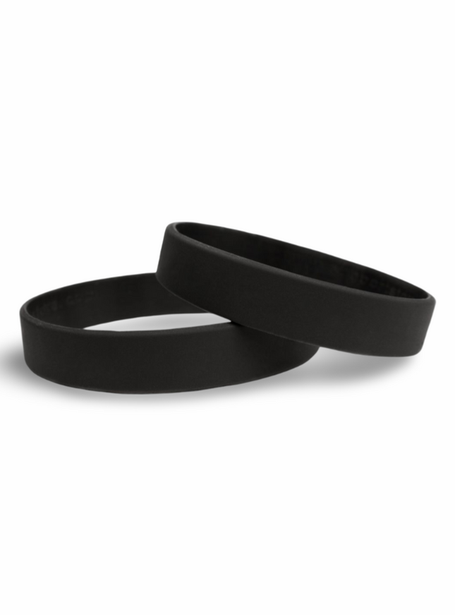Silicon Wrist Band - Black - Sign and Display UAE