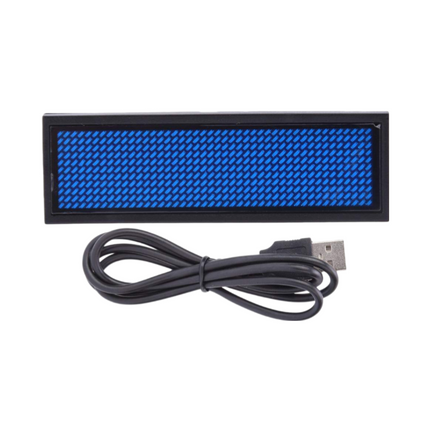 LED Name Badge 77x30x6mm-Blue - Sign and Display UAE