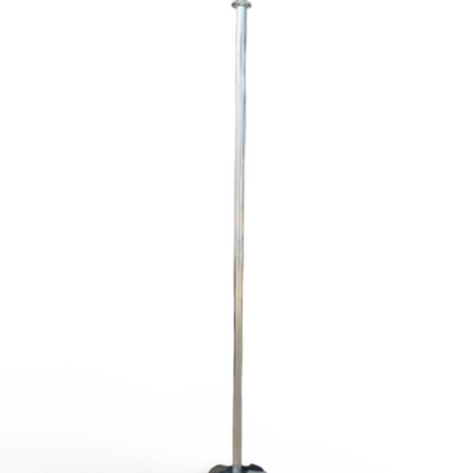 2.50 Mtr Flag Pole - Chrome 250cm Round top Indoor Flag Pole - Sign and Display UAE