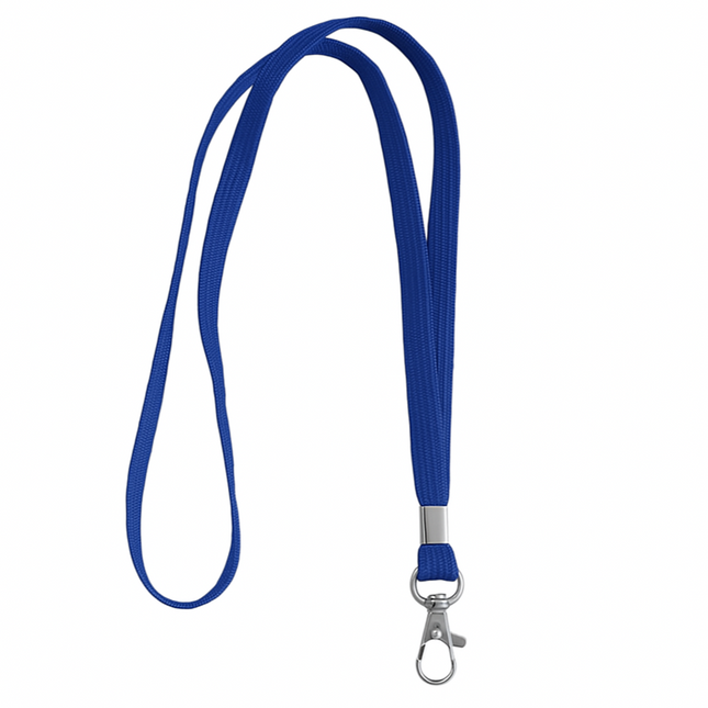 Lanyard 12mm with hook - Royal Blue
