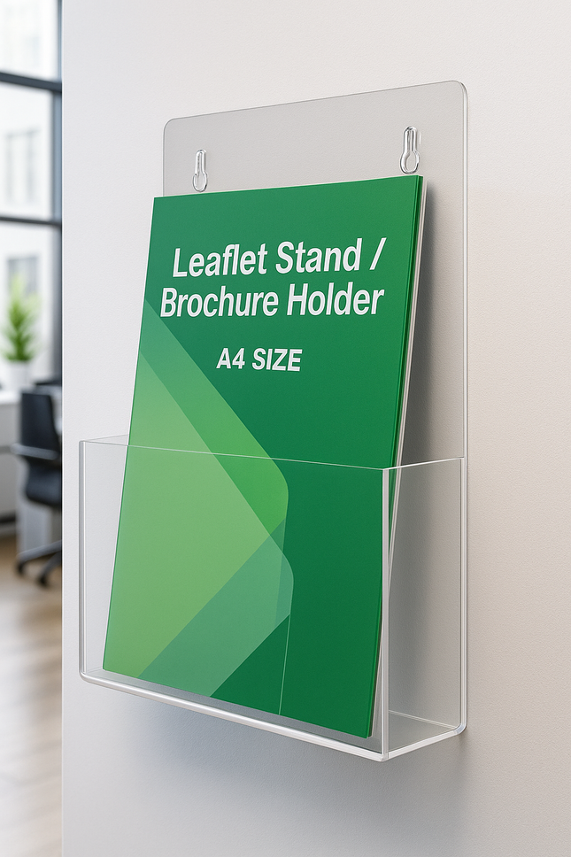 Brochure Holder - A4 (Wall Mounted) SDAD