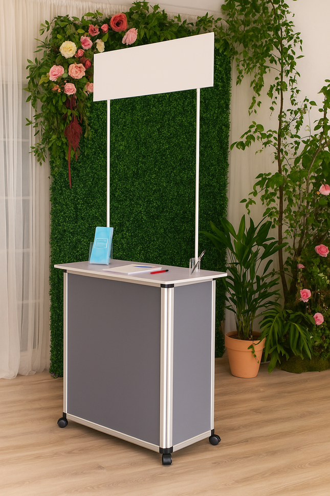 Sales Promotion Table  Aluminium with wheel