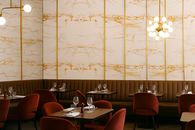 Marble White & Brown Wallpaper 