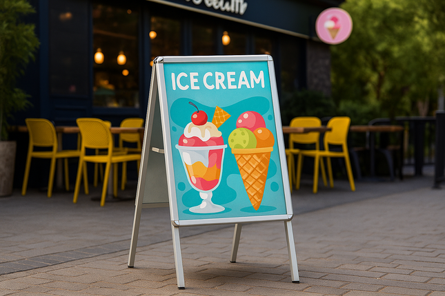 A-Board Sign A2 Poster Size 60×42 cm