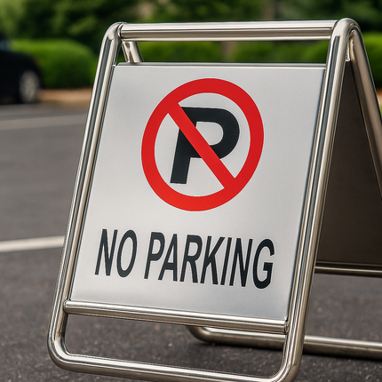No Parking Steel Sign Board