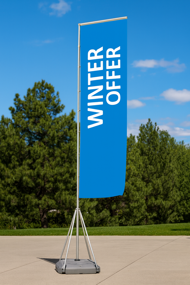 5 Mtr Telescopic Flag Pole T 550  - with base (without flag)