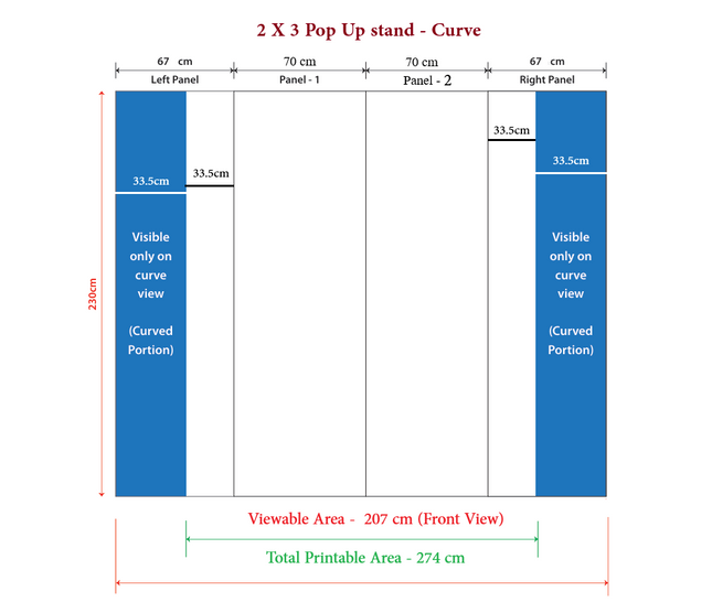 Pop Up Stand 2 x 3 (Canvas Case) - Curved