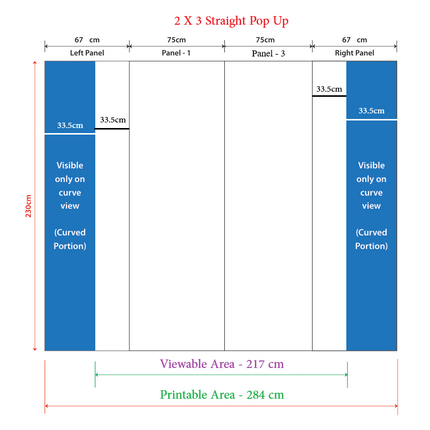 Pop Up Stand 2 x 3 (Canvas Case) - Straight