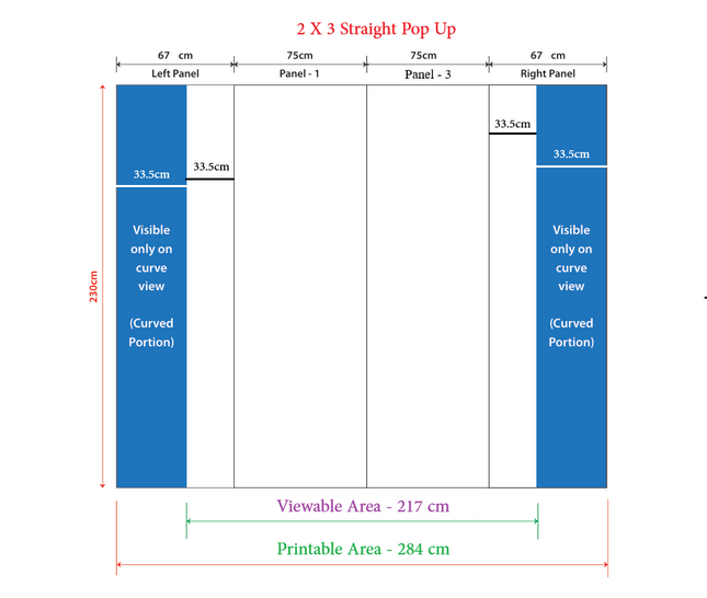 Pop Up Stand 2 x 3 (Canvas Case) - Straight