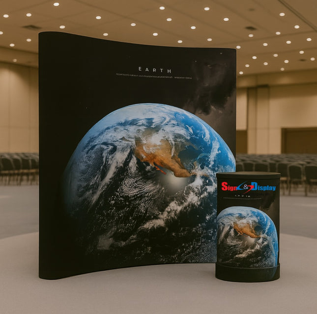 Pop Up Stand 3 x 3 (Hard Case) - Curved