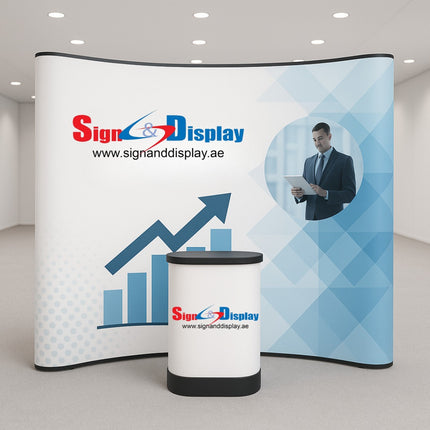 Pop Up Stand 4 x 3 (Hard Case)- Curved