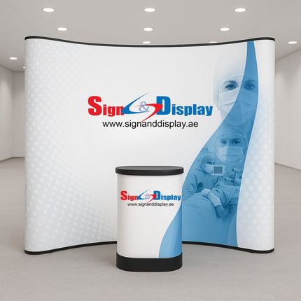 Pop Up Stand 5 x 3 (Hard Case) - Curved