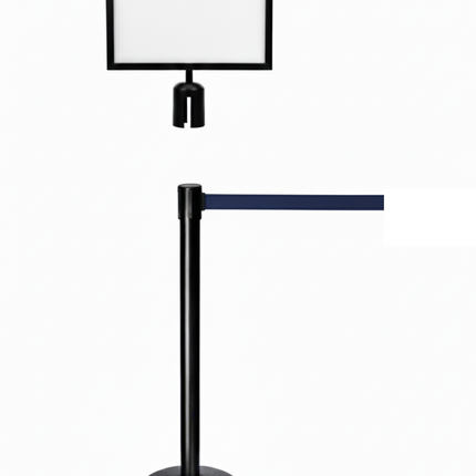 Q Stand Header  A3 Horizontal Black colour for Retractable Stand (Header only)