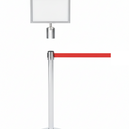 Q Stand Header  A3 Horizontal silver colour for Retractable Stand (Header only)