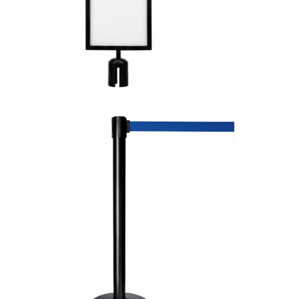 Q Stand Header  A3 Vertical Black colour for Retractable Stand (Header only)