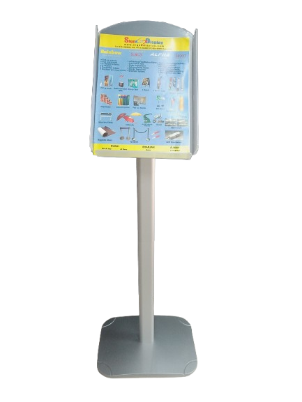 Info Board Stand with A4 size Acrylic pocket - Sign and Display UAE