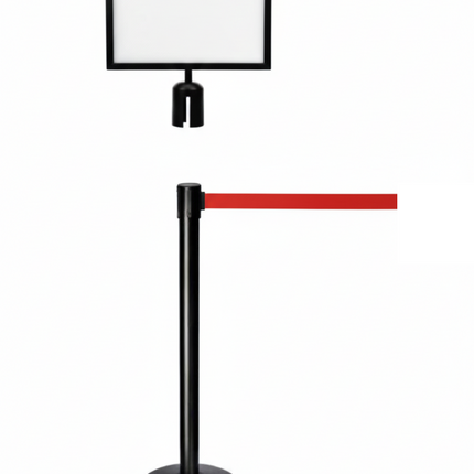 Q Stand Header  A4 Horizontal Black colour for Retractable Stand (Header only)