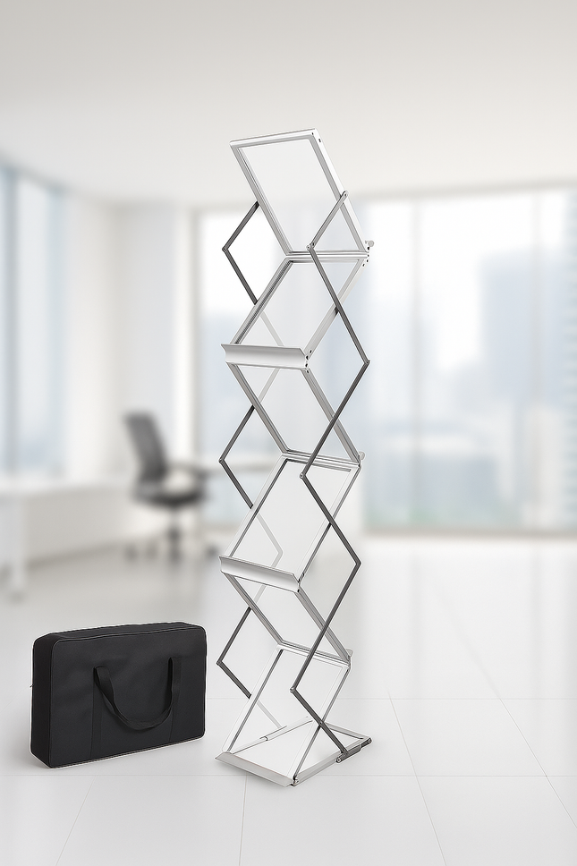 Brochure Holder Zig Zag Size A4 Canvas case