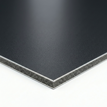 ACP SHEET 3MM - DARK GREY / SILVER - PE862 (CA344)
