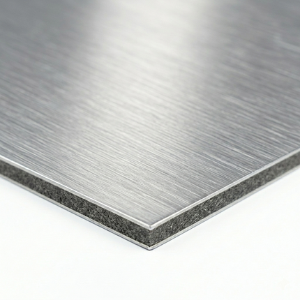 ACP Sheet 3MM Silver Brush CA391 