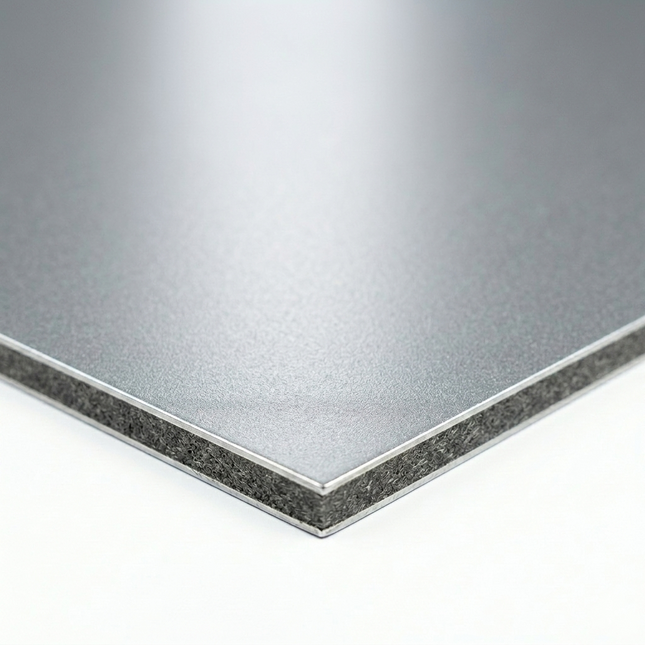 ACP Sheet 4MM Silver Matt Metallic PE801 CA333