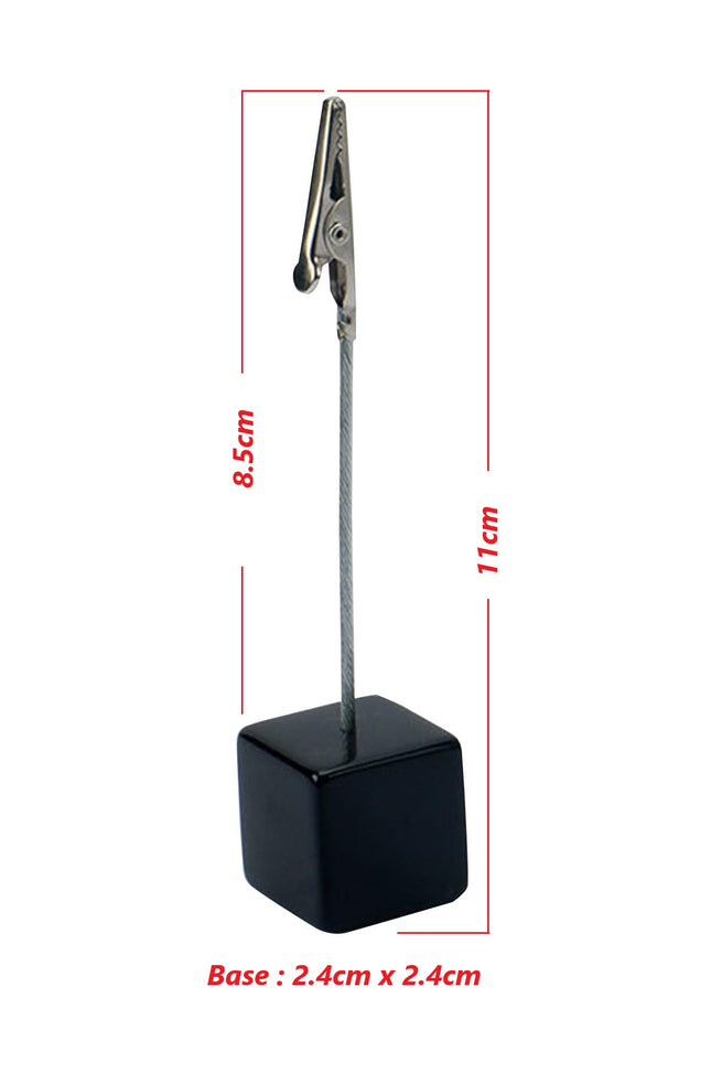 Buffet Holder (black base)- 2.5x2.5x2.5x11.7 cm - Sign and Display UAE