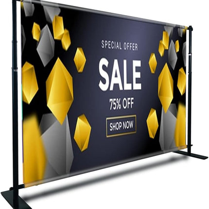 Adjustable Backdrop Stand -Size:400 cm Wide x 300 cm Height - Sign and Display UAE
