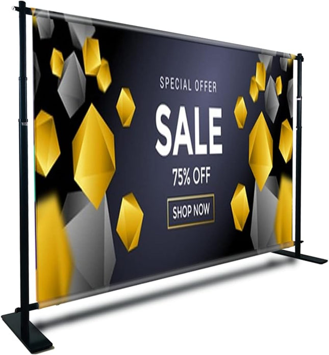 Adjustable Backdrop Stand -Size:400 cm Wide x 300 cm Height - Sign and Display UAE