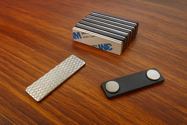 Badge Magnet - Black (45mmx13mm)