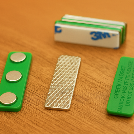 Badge Magnet - Green ( 45x13mm)