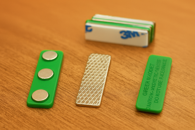 Badge Magnet - Green ( 45x13mm)