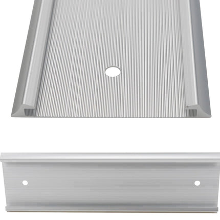 Door name holder Silver Matt Size 3" x 12" (8cms x 30cms) NEW with lines - Sign and Display UAE