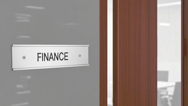 Door name holder Chrome - Size 2" x 8" (5cms x 20cms)