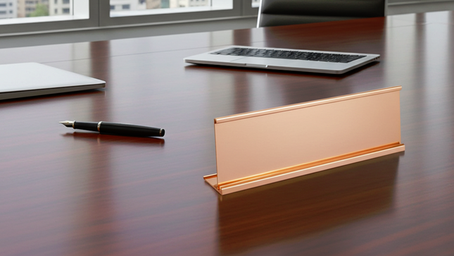 Table Name Holder - Gold - Size 2" x 8" (5cms x 20cms)