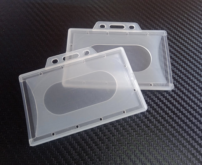 Milky Clear Hard Pouch (I-H) Horizontal - Paper size 5.5x8.5cm ( I-SD I-H) - Sign and Display UAE