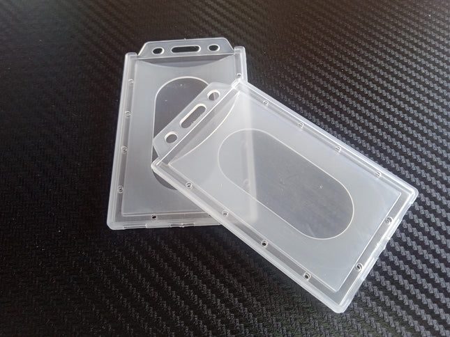 Hard Pouch (J1) Horizontal frost/clear - Paper Size 9 x 5.5cm - Sign and Display UAE