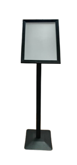 Info Board Fixed poster stand Black A3 Size - Sign and Display UAE
