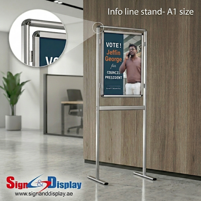 Info line stand/ Info Board- A1 size