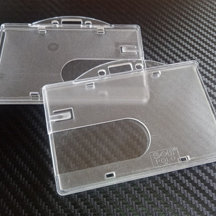 Hard Pouch (B1 / B2) Horizontal/Vertical Clear - Paper Size 9x5.5 cm - Sign and Display UAE