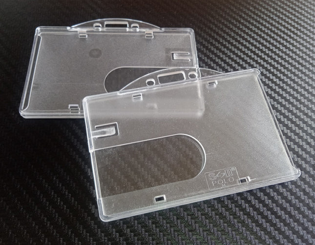Hard Pouch (B1 / B2) Horizontal/Vertical Clear - Paper Size 9x5.5 cm - Sign and Display UAE