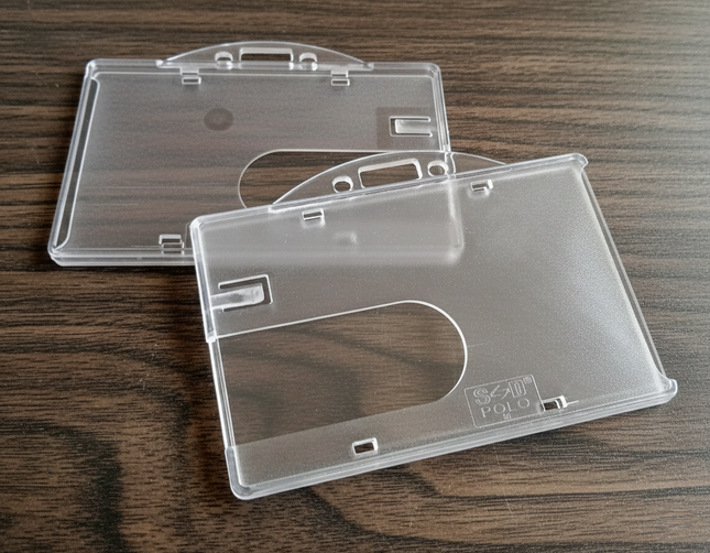 Hard Pouch (J1) Horizontal frost/clear - Paper Size 9 x 5.5cm